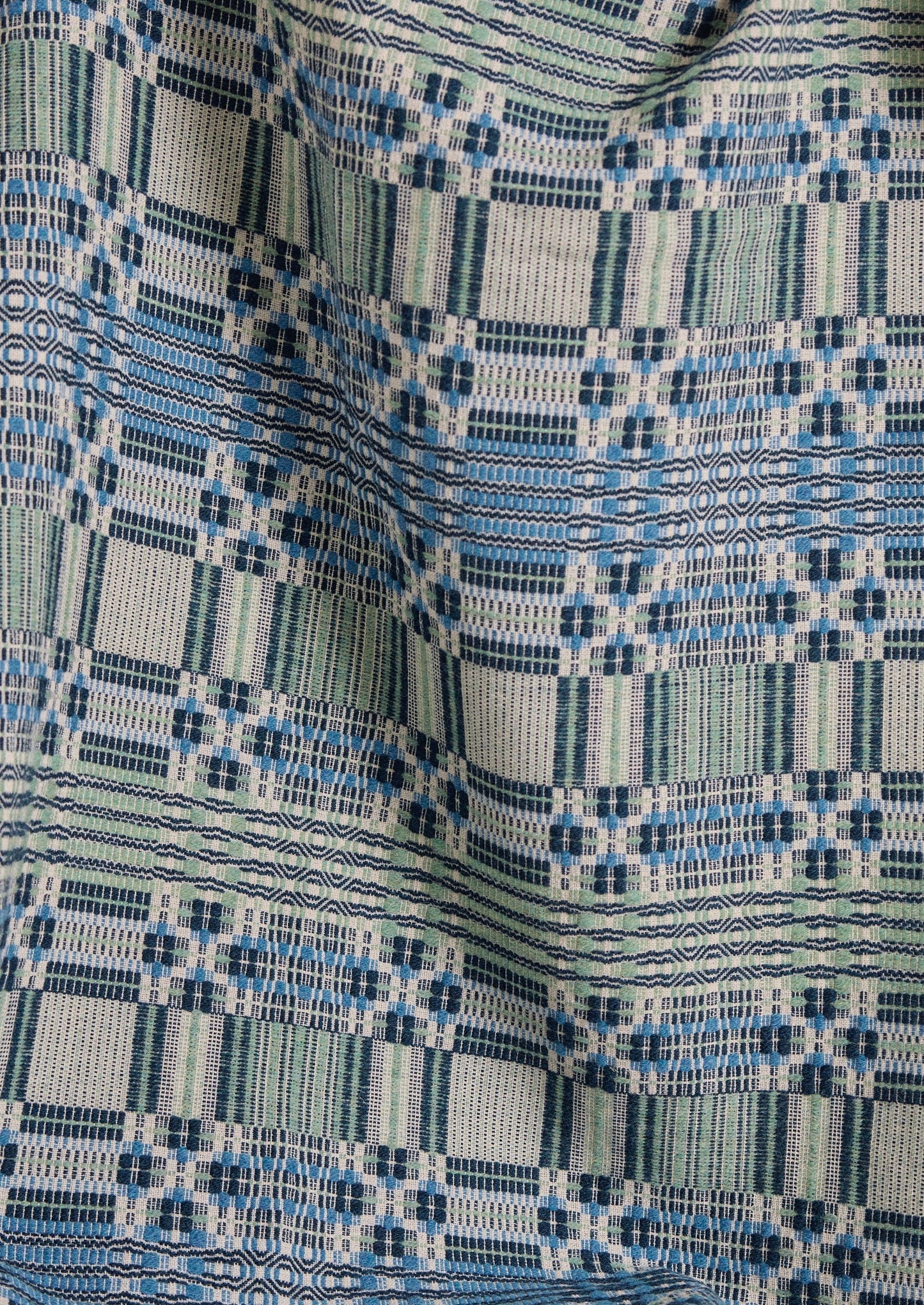 Sabine Van der Sande Plaid tessuto a mano | Blu