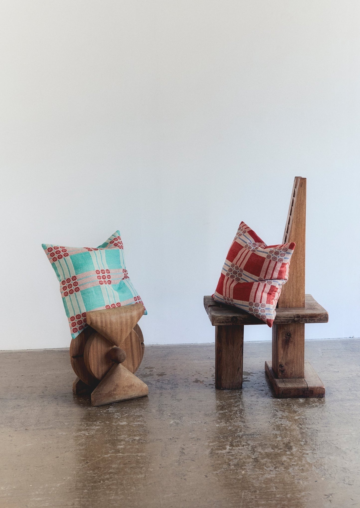 Fodera per cuscino intrecciata a mano Sabine Van der Sande | Rosso