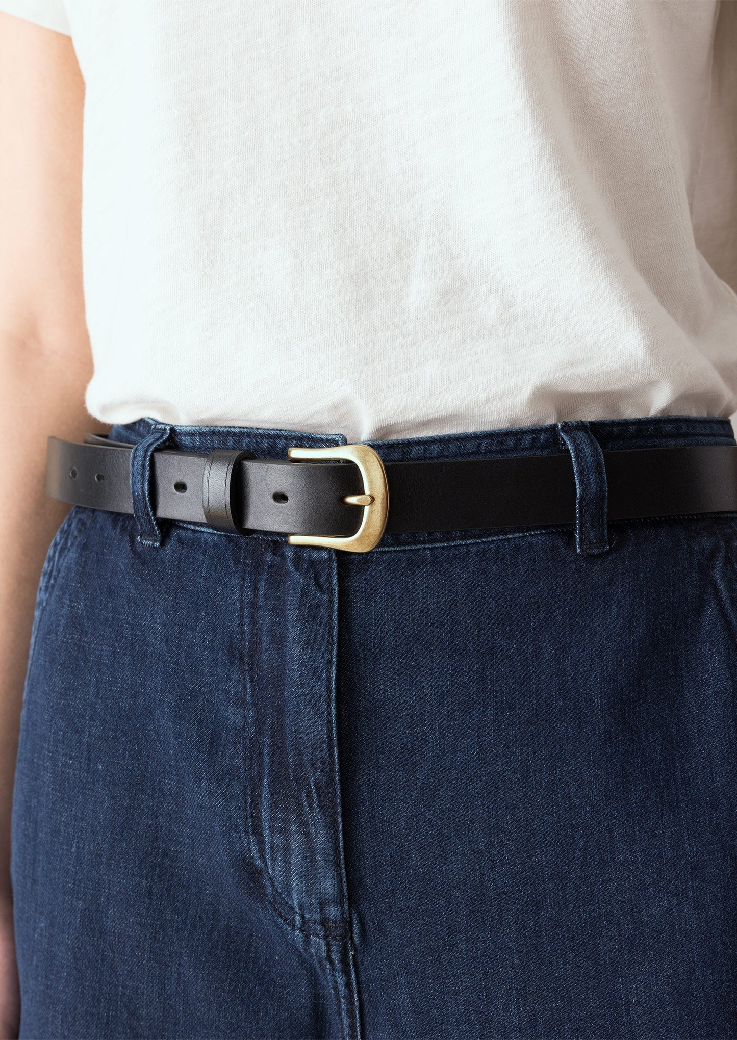 Cintura in jeans | Nero