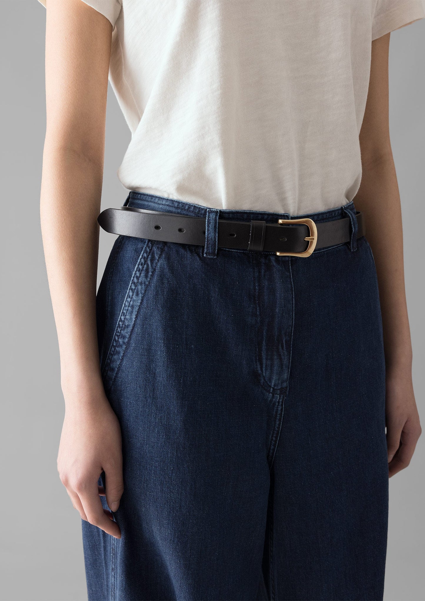 Cintura in jeans | Nero