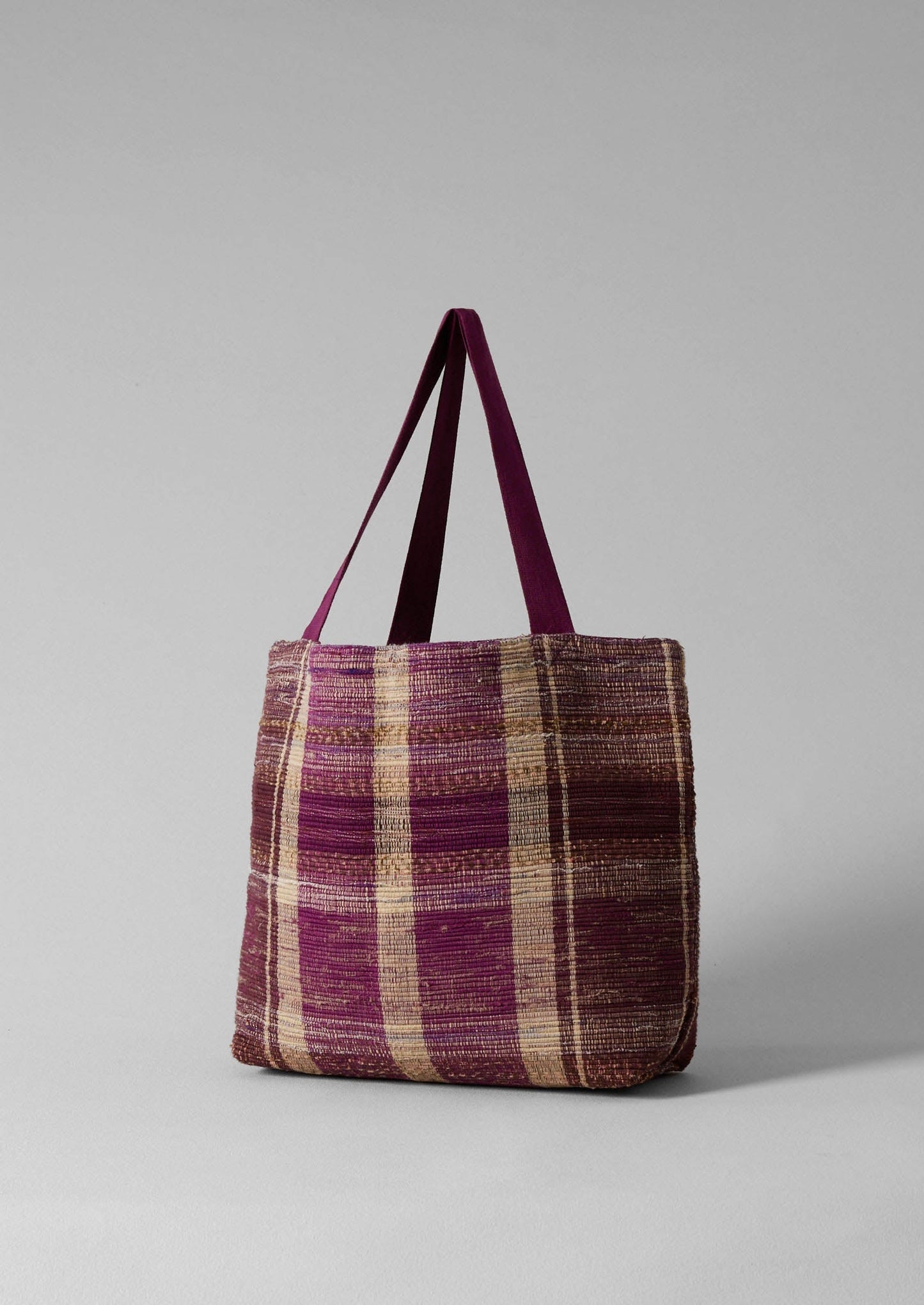 Borsa a quadri con tessuto rimanente | Berry