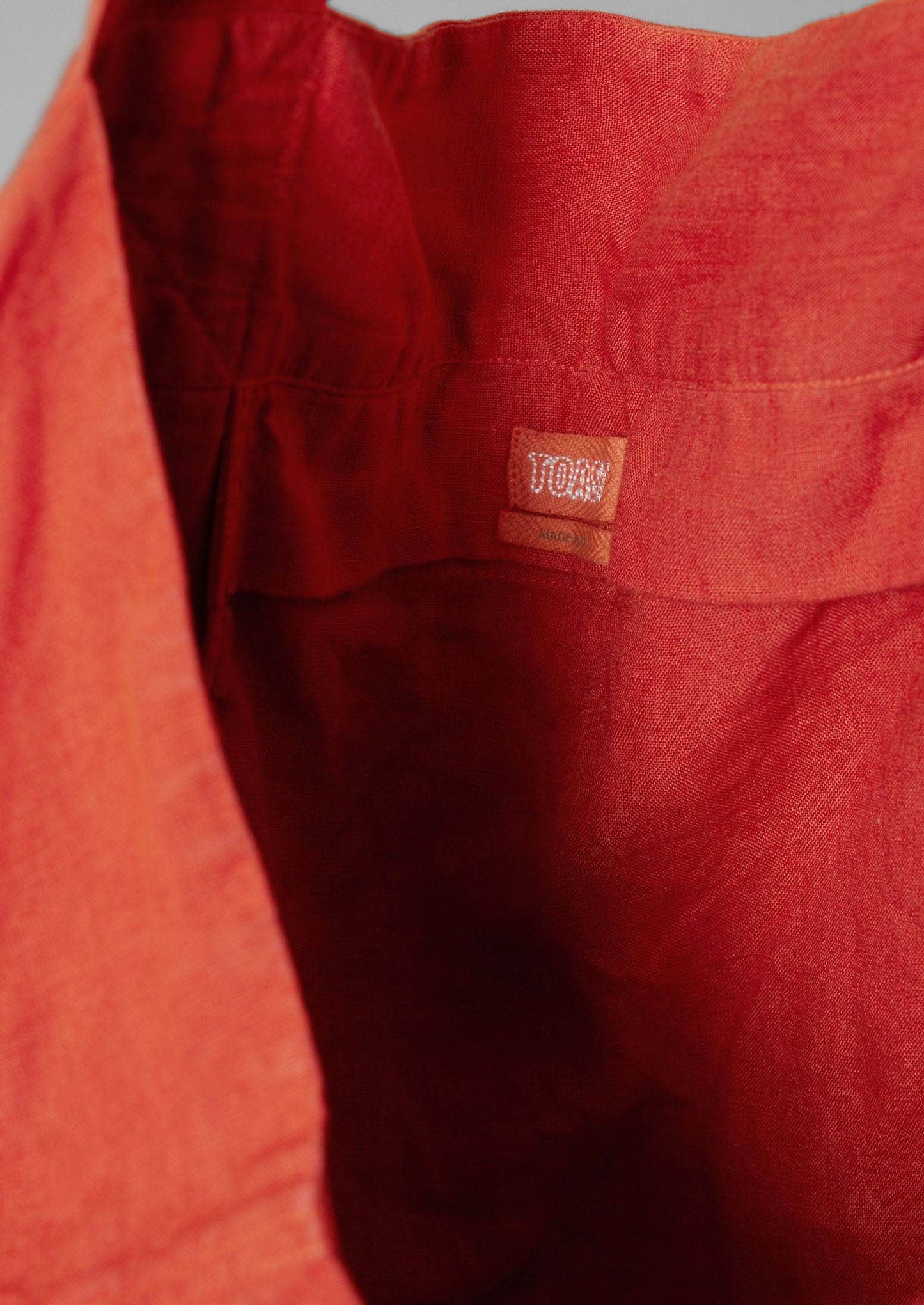 Borsa in lino tinto in capo | Peperoncino rosso