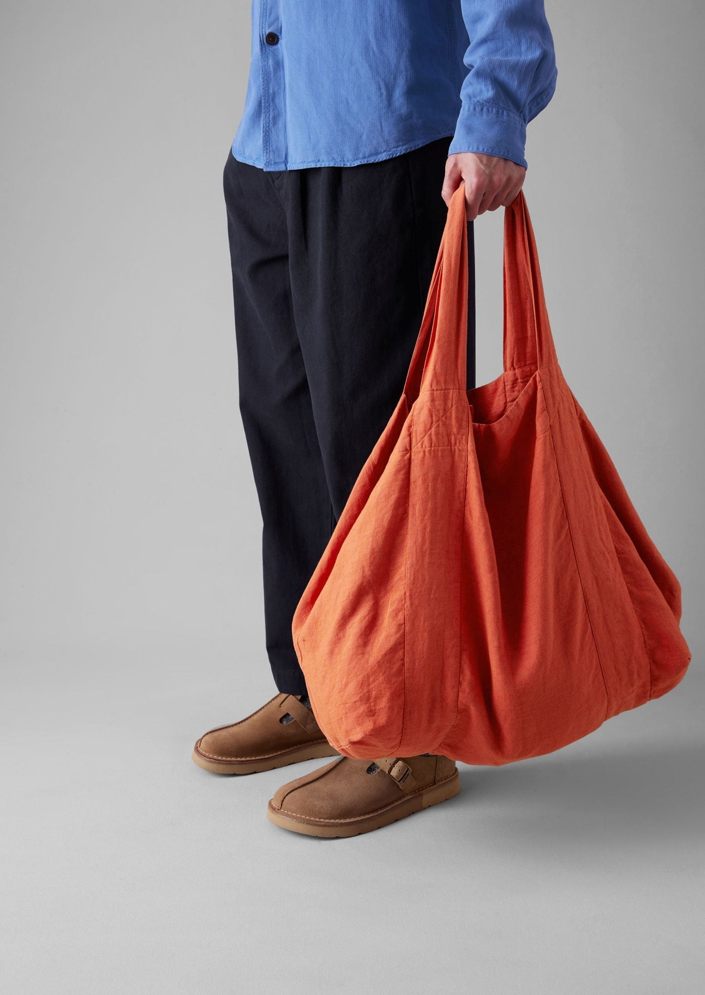 Borsa in lino tinto in capo | Peperoncino rosso