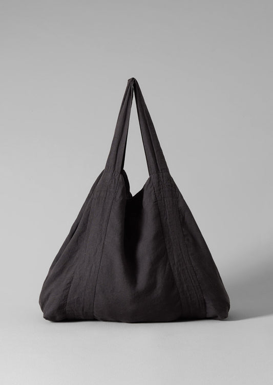Borsa in lino tinto in capo | Pepe nero