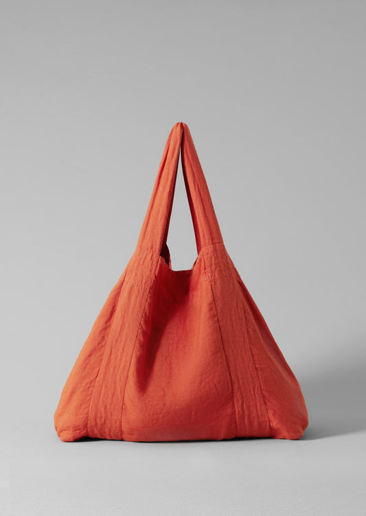 Borsa in lino tinto in capo | Peperoncino rosso