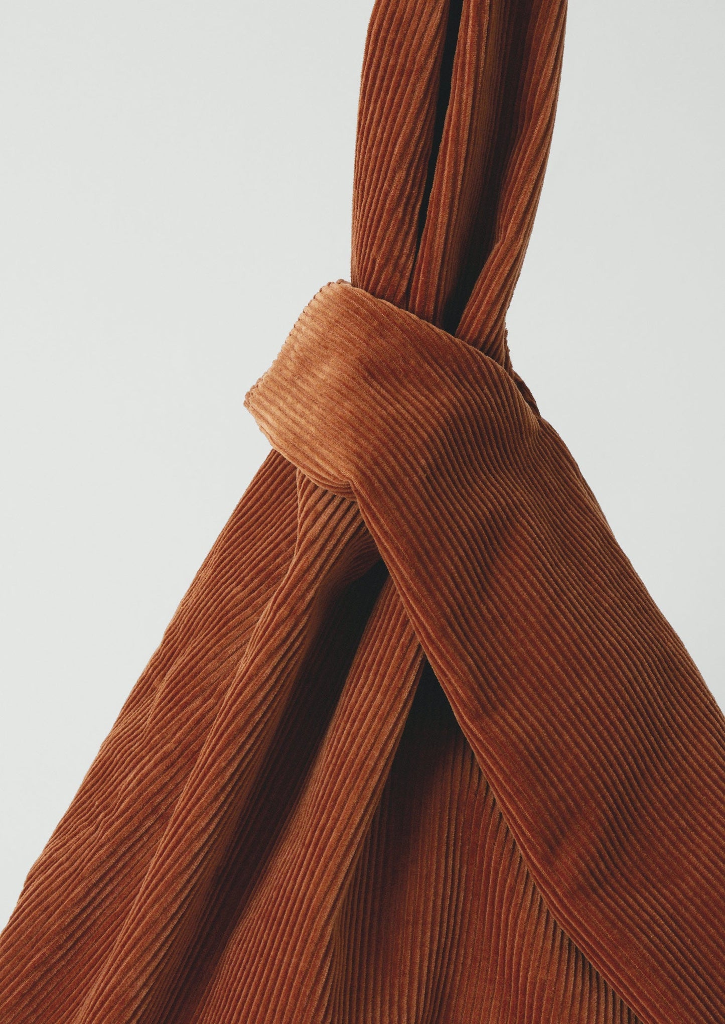 Borsa con nodo in cordoncino di cotone | Terra di Siena bruciata