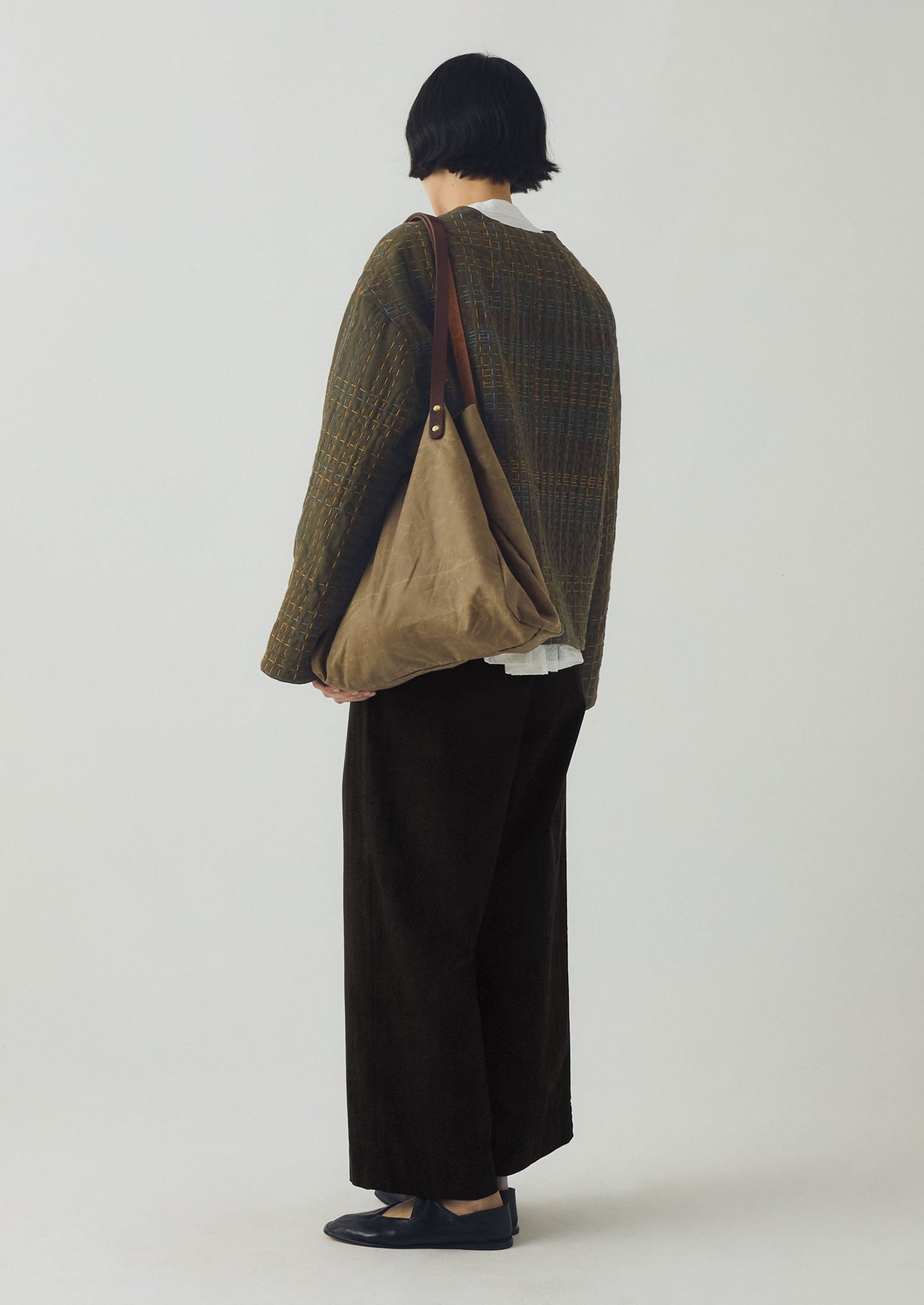 Borsa tote in cotone cerato Kate Sheridan | Sabbia