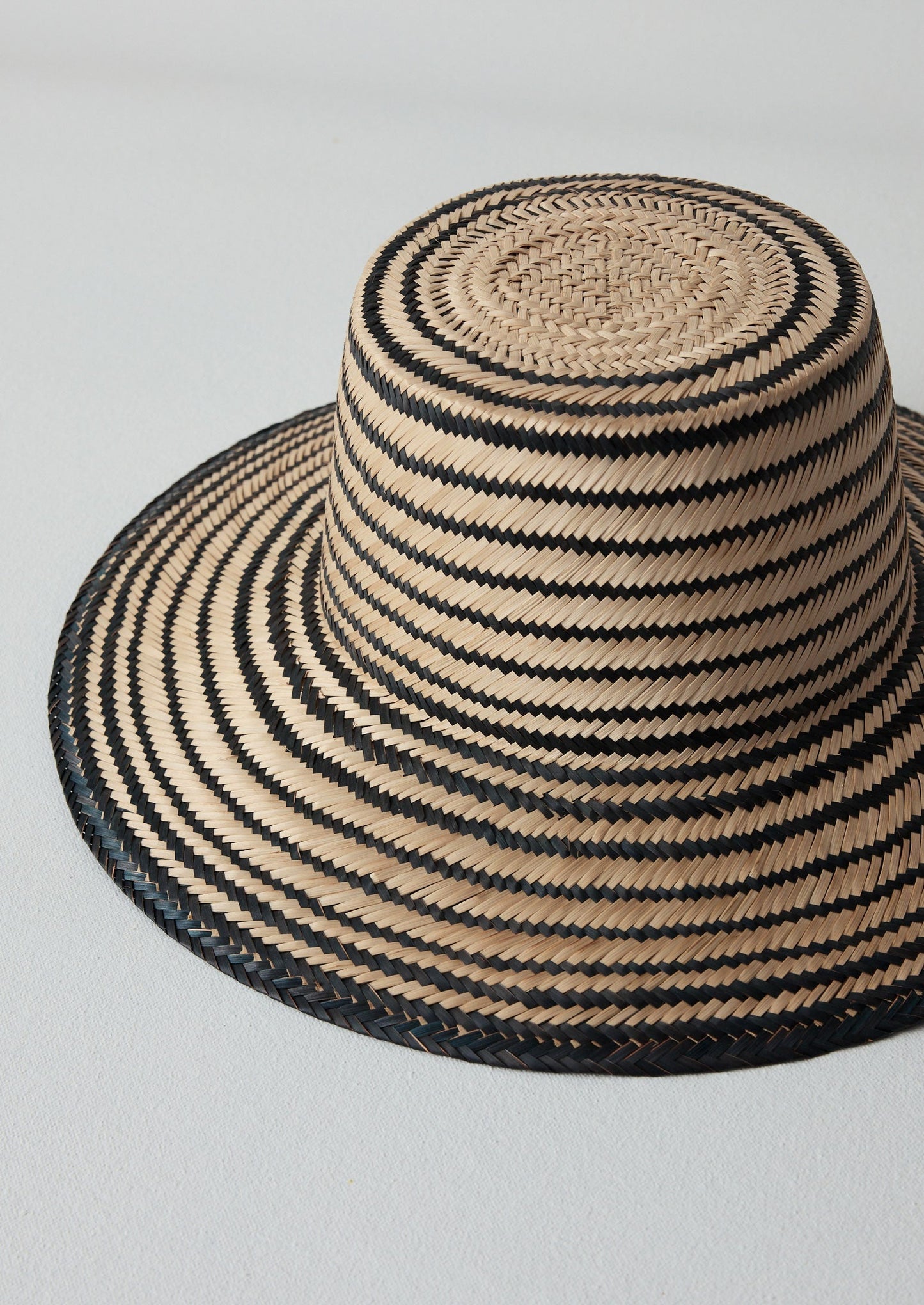 Cappello di paglia Guanabana | Nero/Naturale