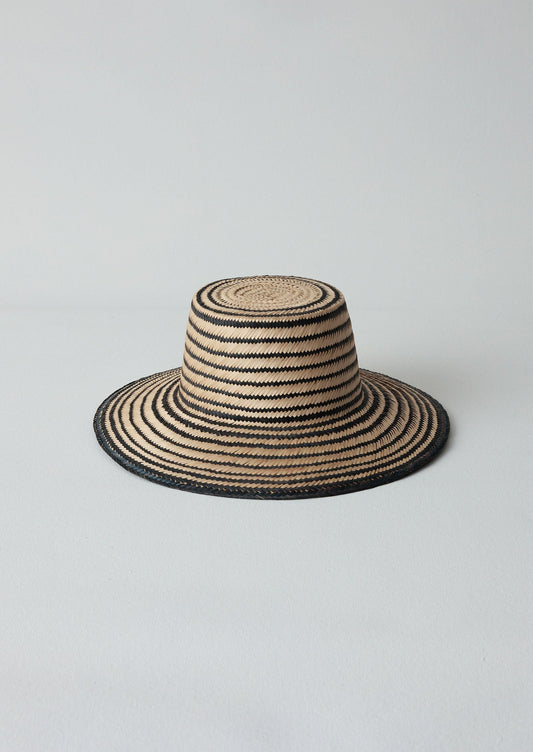 Cappello di paglia Guanabana | Nero/Naturale