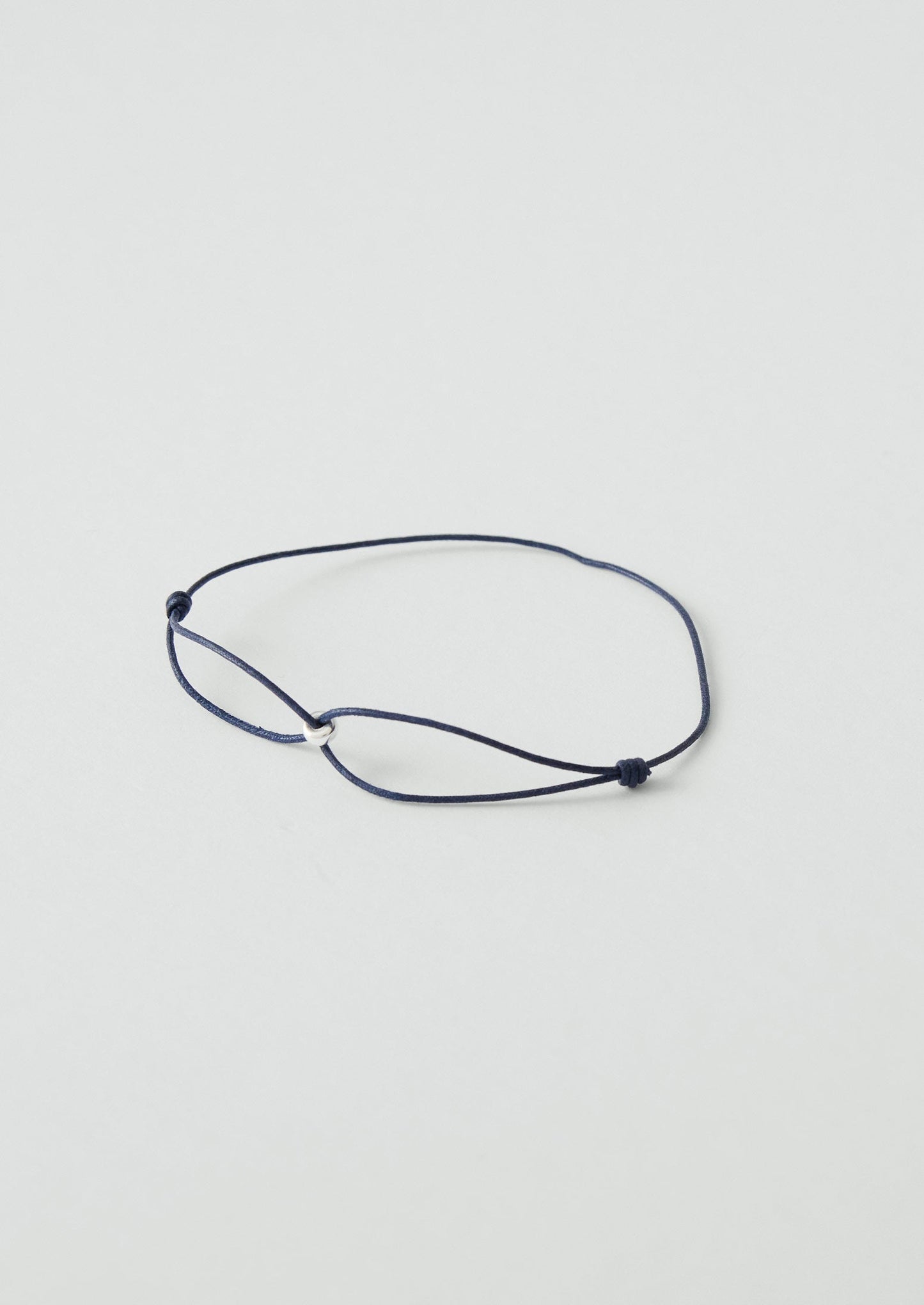 Bracciale con perline in argento Helena Rohner | Blu navy/Argento