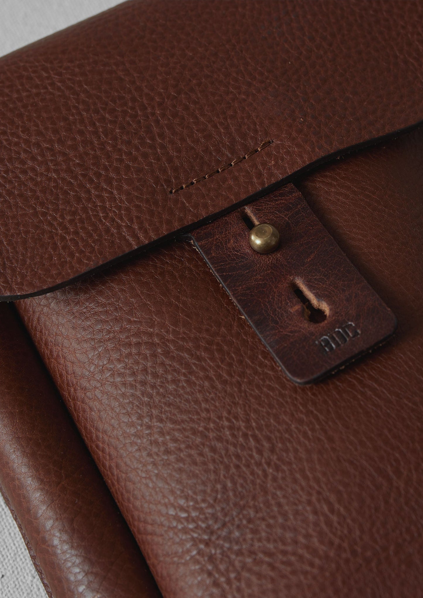 Borsa da lavoro in pelle Bleu De Chauffe | Marrone chiaro