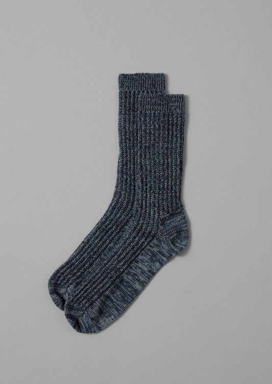 Calzini in cotone testurizzato | Denim Marl