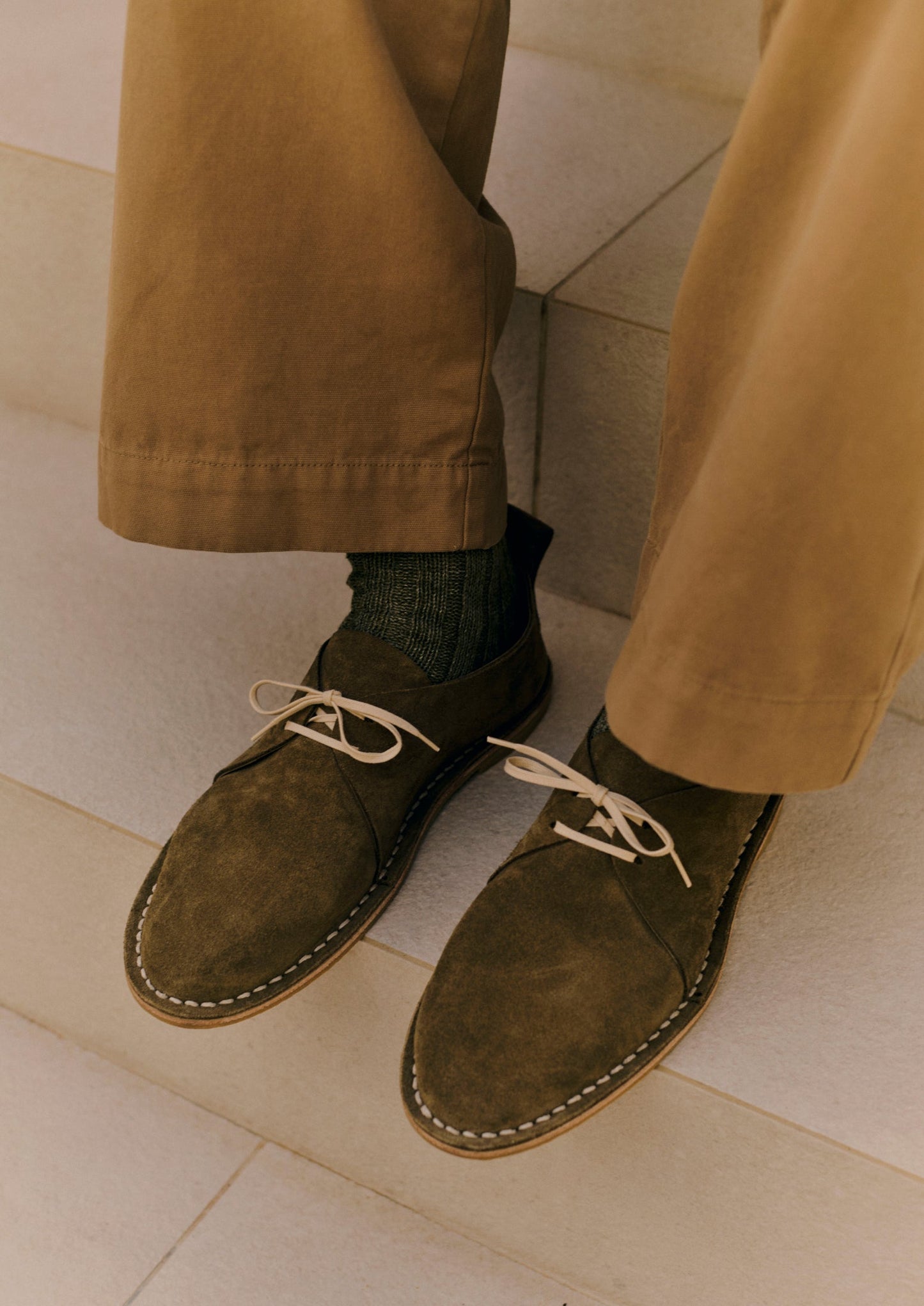 Calzini in lino Decka | Oliva