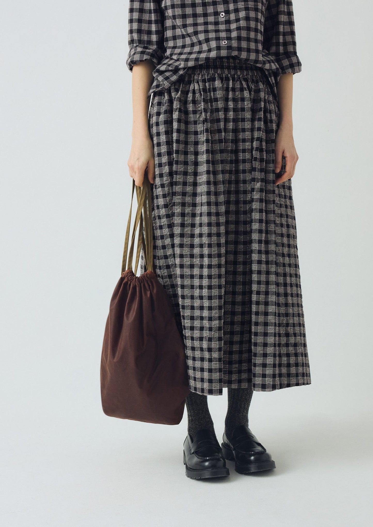 Zaino con fiocco in cotone cerato Kate Sheridan | Castagna