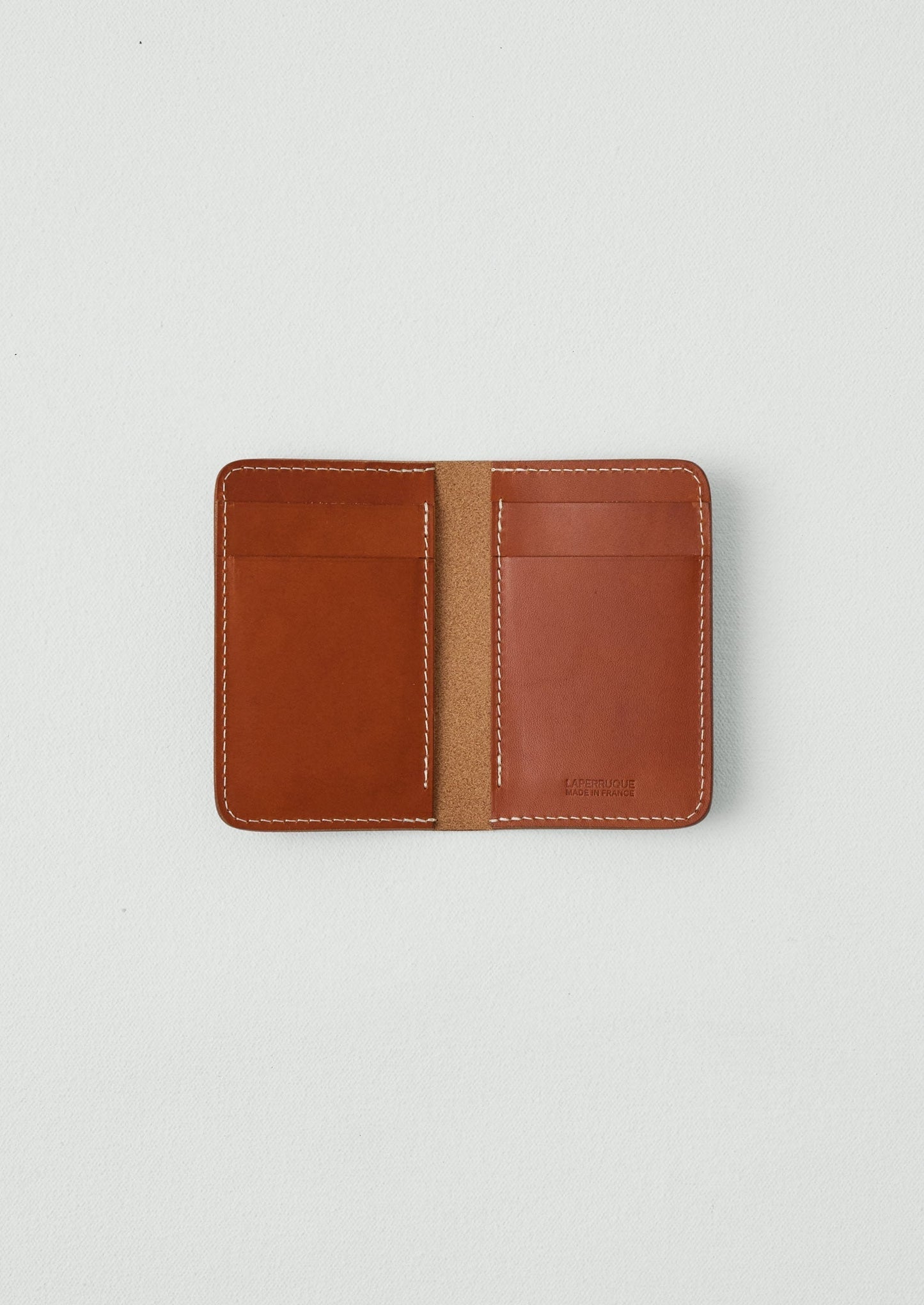Porta carte pieghevole in pelle Laperruque | Whiskey