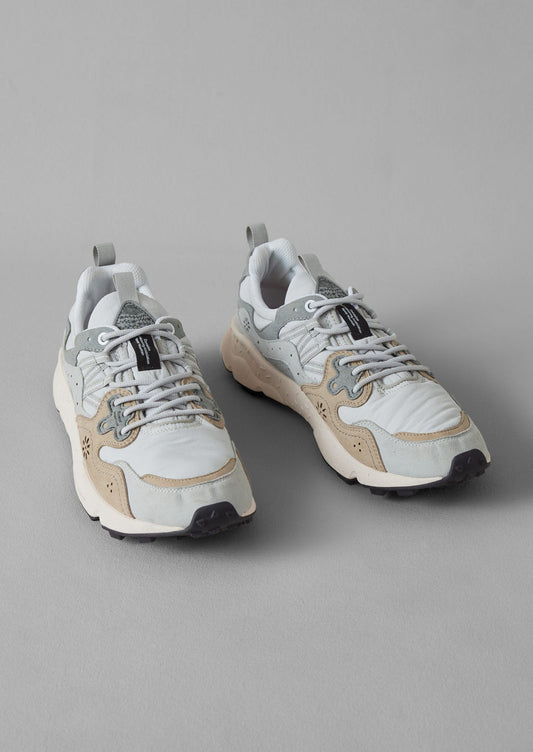 Sneakers Flower Mountain Yamano Kaiso con pannelli | Grigio chiaro