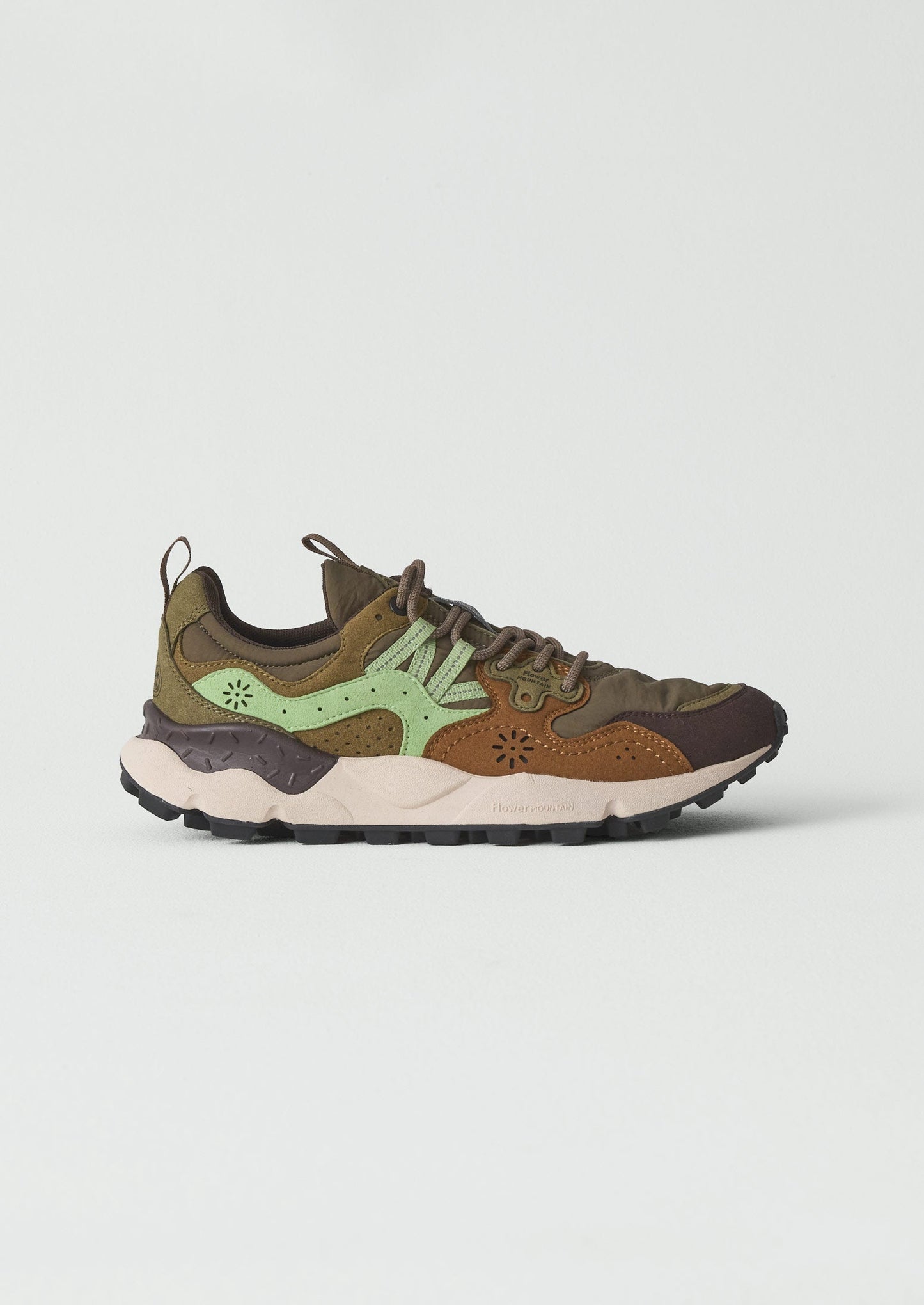 Sneakers Flower Mountain Yamano Kaiso | Verde oliva intenso