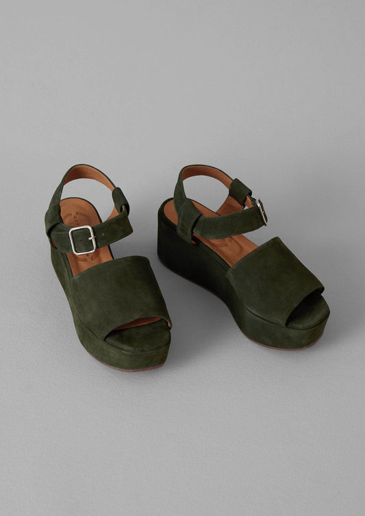 Sandali con plateau in pelle scamosciata Chie Mihara | Fern