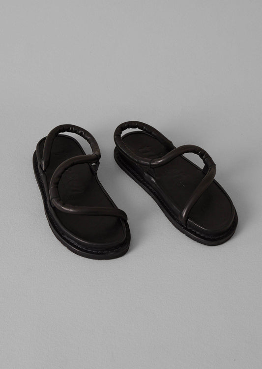 Sandali Trippen ZigZag in pelle | Nero
