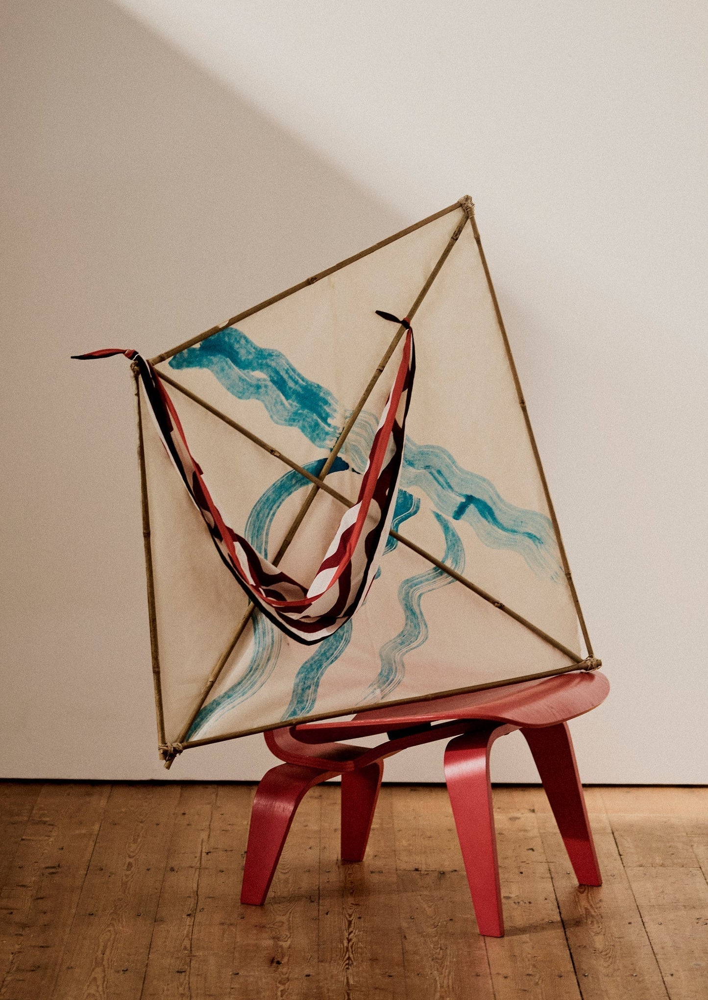 Bandana in cotone con stampa a nastro | Granato