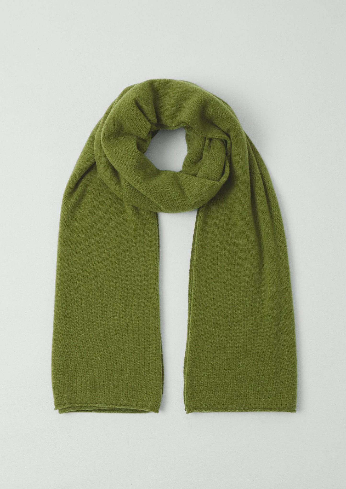 Sciarpa avvolgente in lana e cashmere | Verde tenue