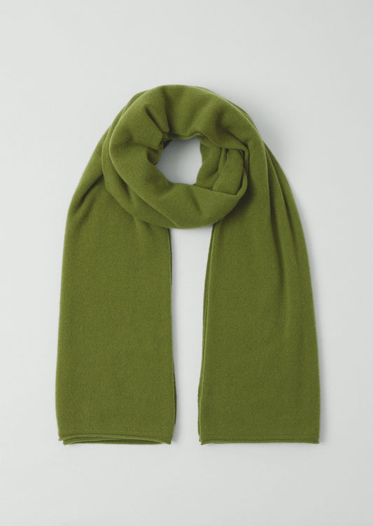Sciarpa avvolgente in lana e cashmere | Verde tenue