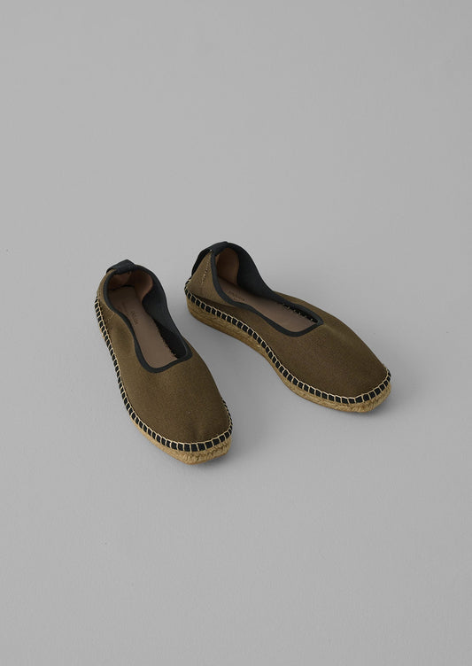 Espadrillas in cotone riciclato Naguisa | Oliva