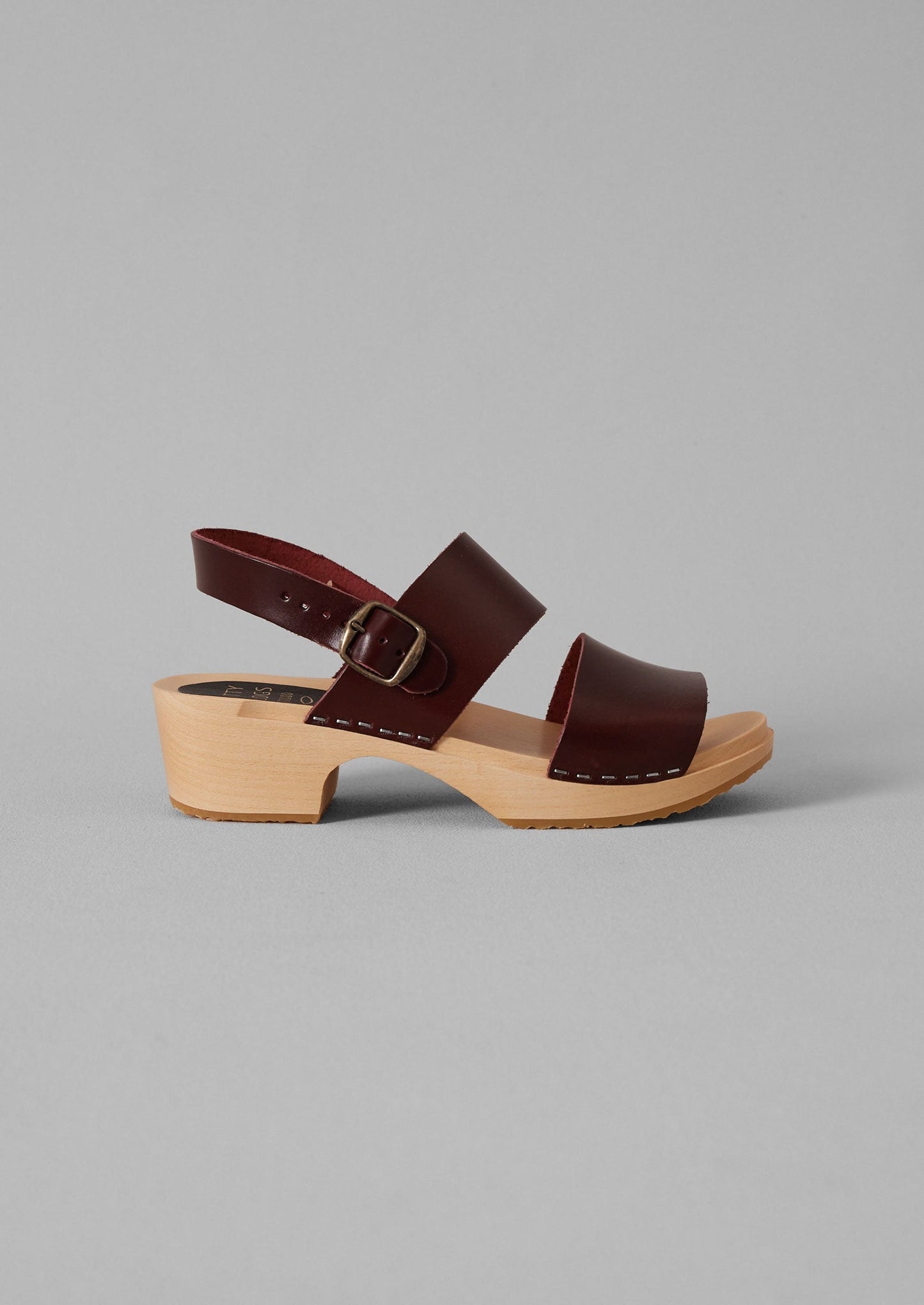 Kit and Clogs Studio Etta Zoccoli in pelle | Rosso castagna