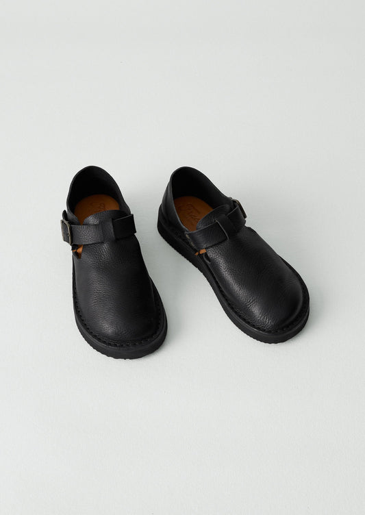 Scarpe con fibbia in pelle Fracap | Nero