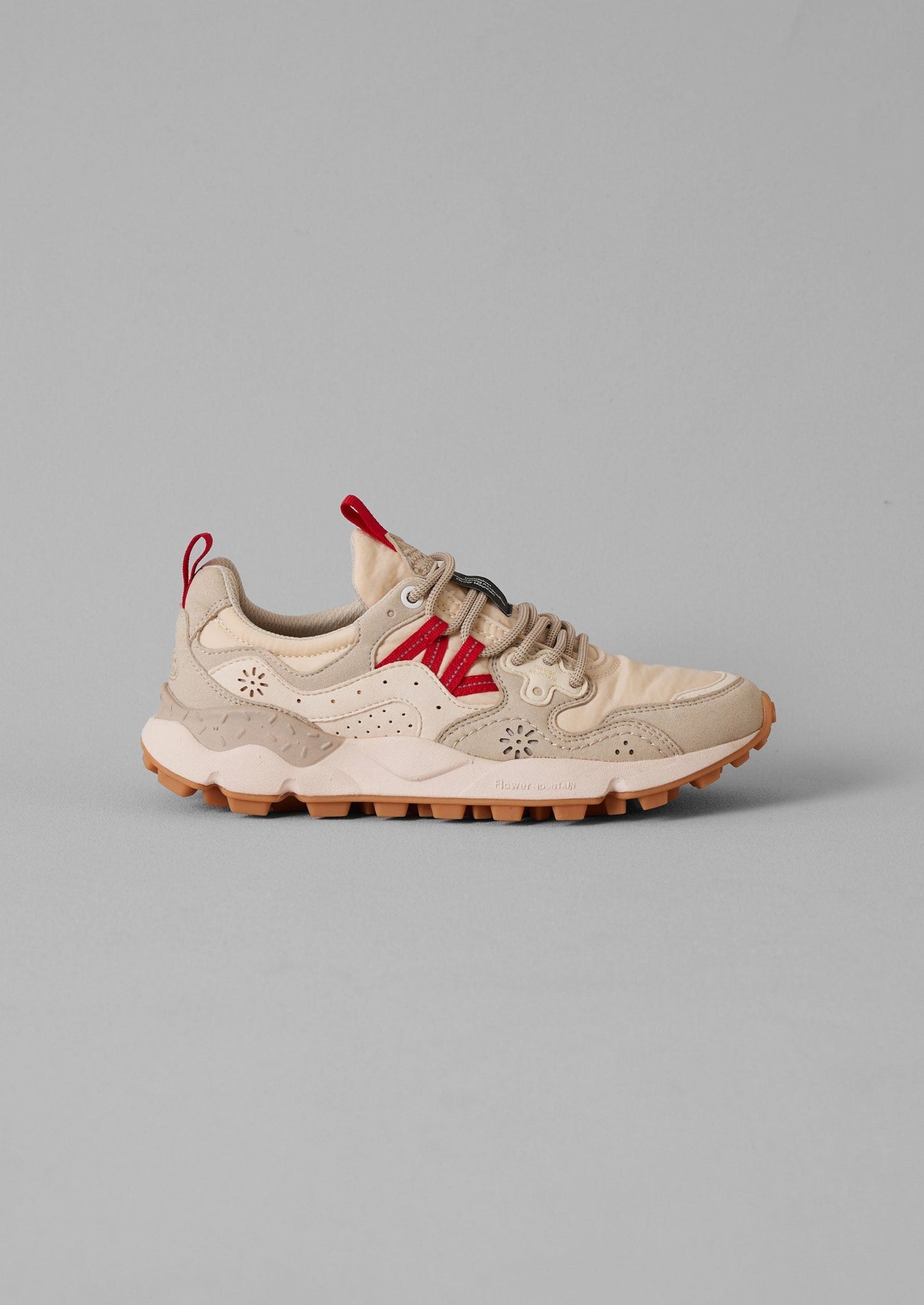 Sneakers Flower Mountain Yamano Kaiso | Ciliegia/Gesso