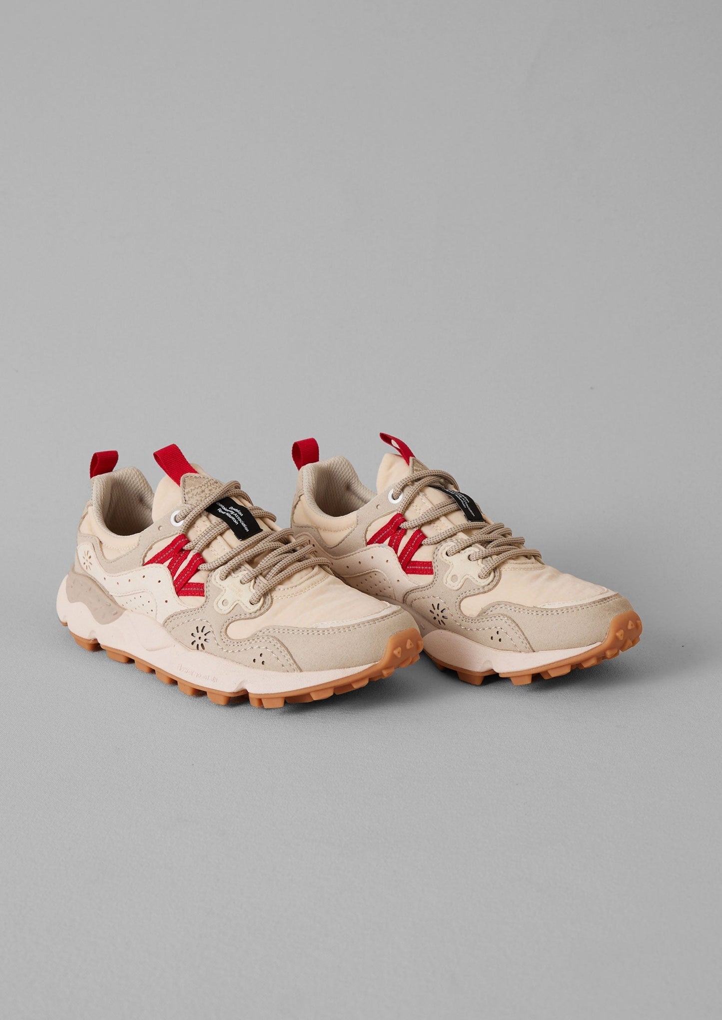 Sneakers Flower Mountain Yamano Kaiso | Ciliegia/Gesso