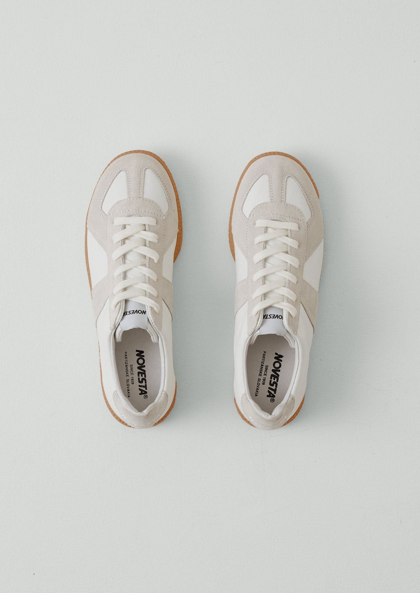Scarpe da ginnastica in pelle Novesta Gat | Ecru