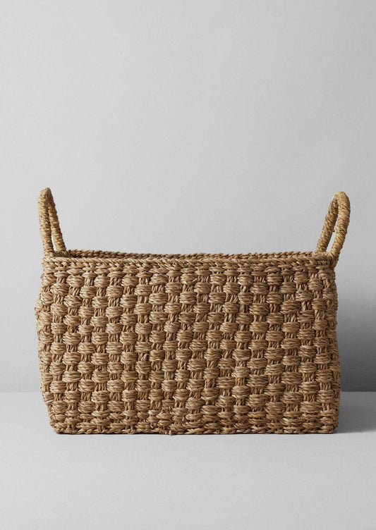 Cesto portaoggetti grande Chatai Weave Hogla | Naturale