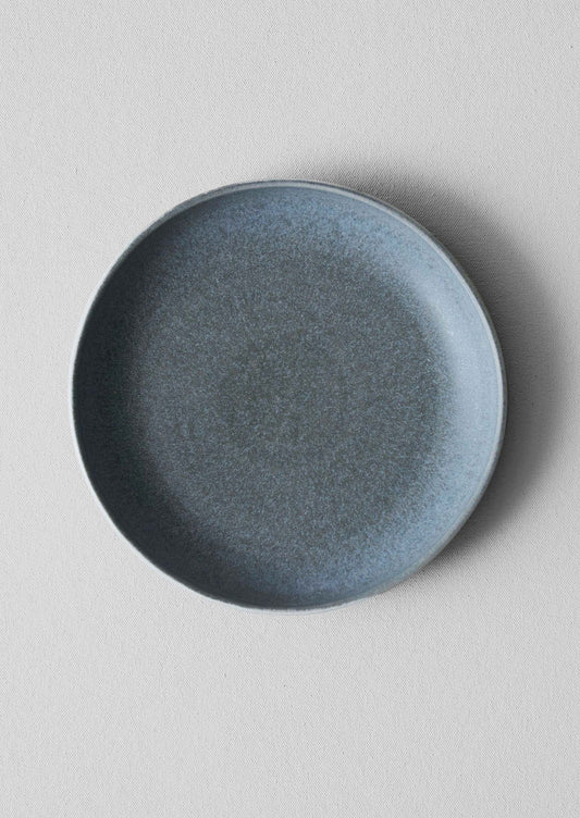 Piatto fondo in gres Cove | Blu grigio