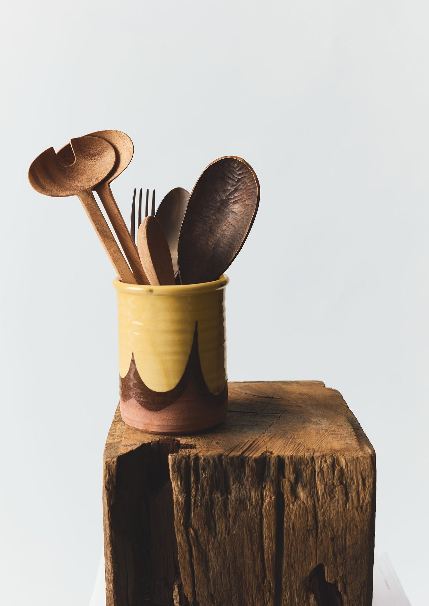 Portautensili Rob Towler | Crema/Terracotta
