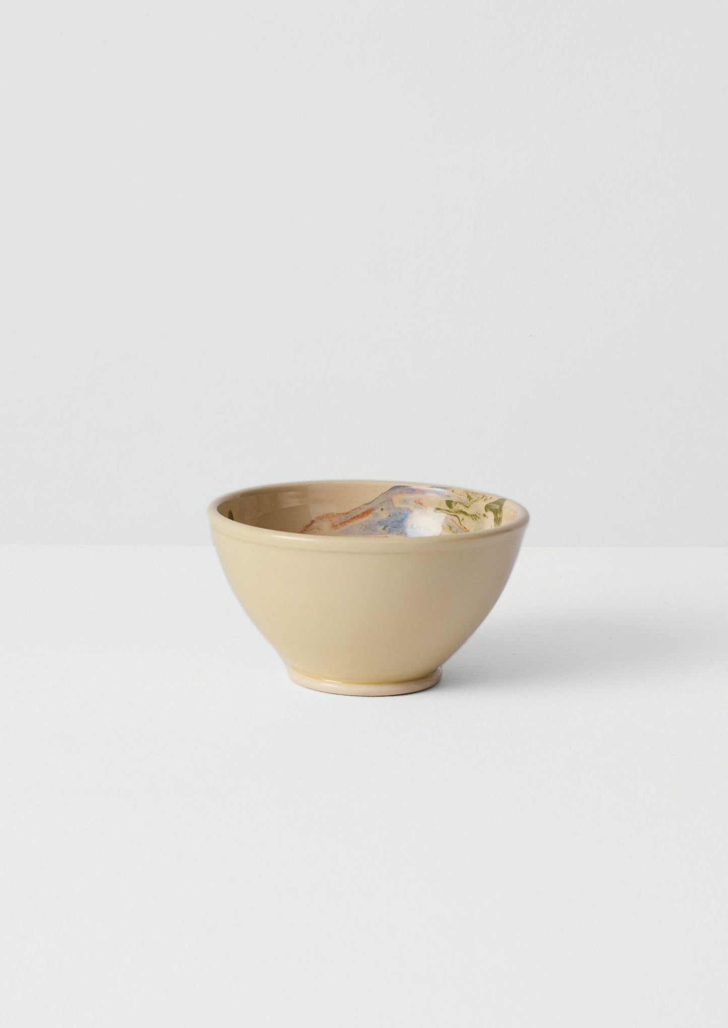 Ciotola per la colazione marmorizzata Poterie Barbotine | Sabbia/Muschio