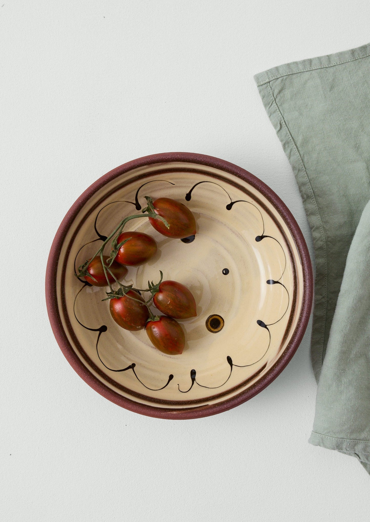Ciotola da portata Frances Savage | Terracotta/Crema