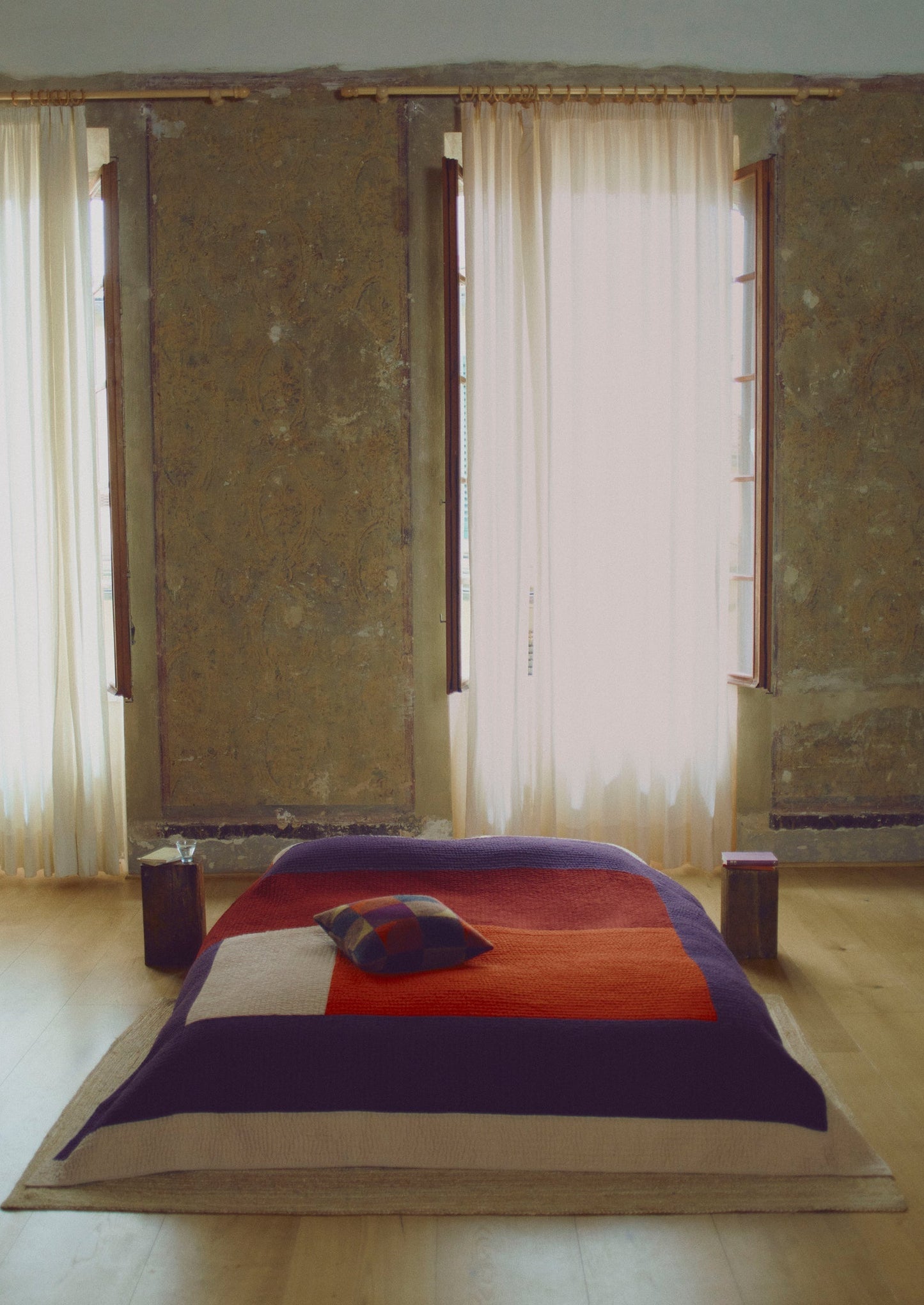 Federa per cuscino in lana Forte | Ember/Soft Olive