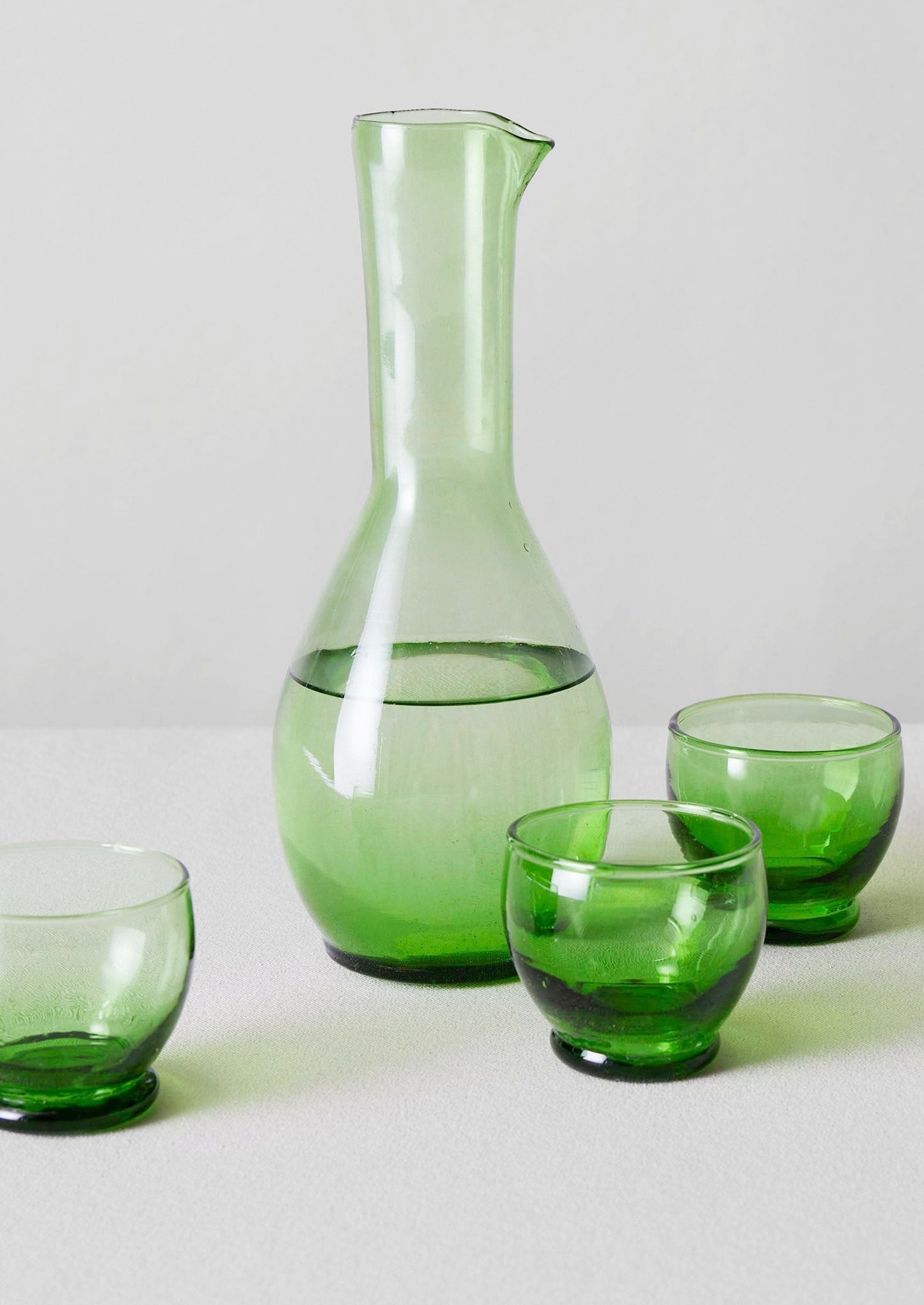 Caraffa in vetro marocchino | Verde