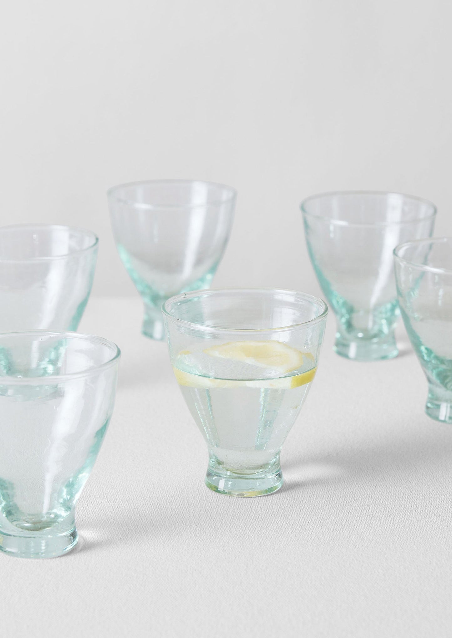 Set di mini bicchieri marocchini scanalati | Trasparenti