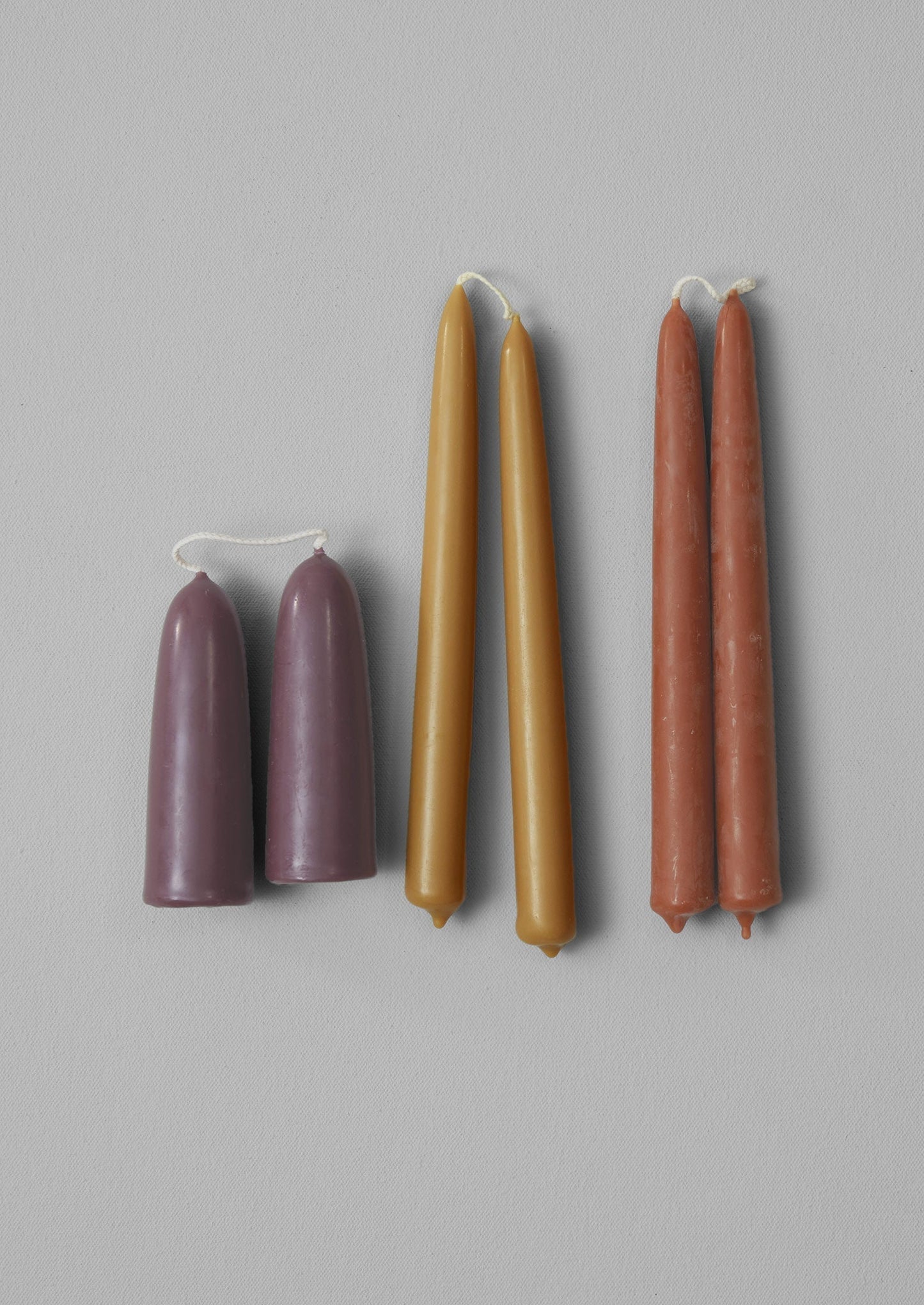 Wax Atelier Set di due candele tozze | Elleboro scuro