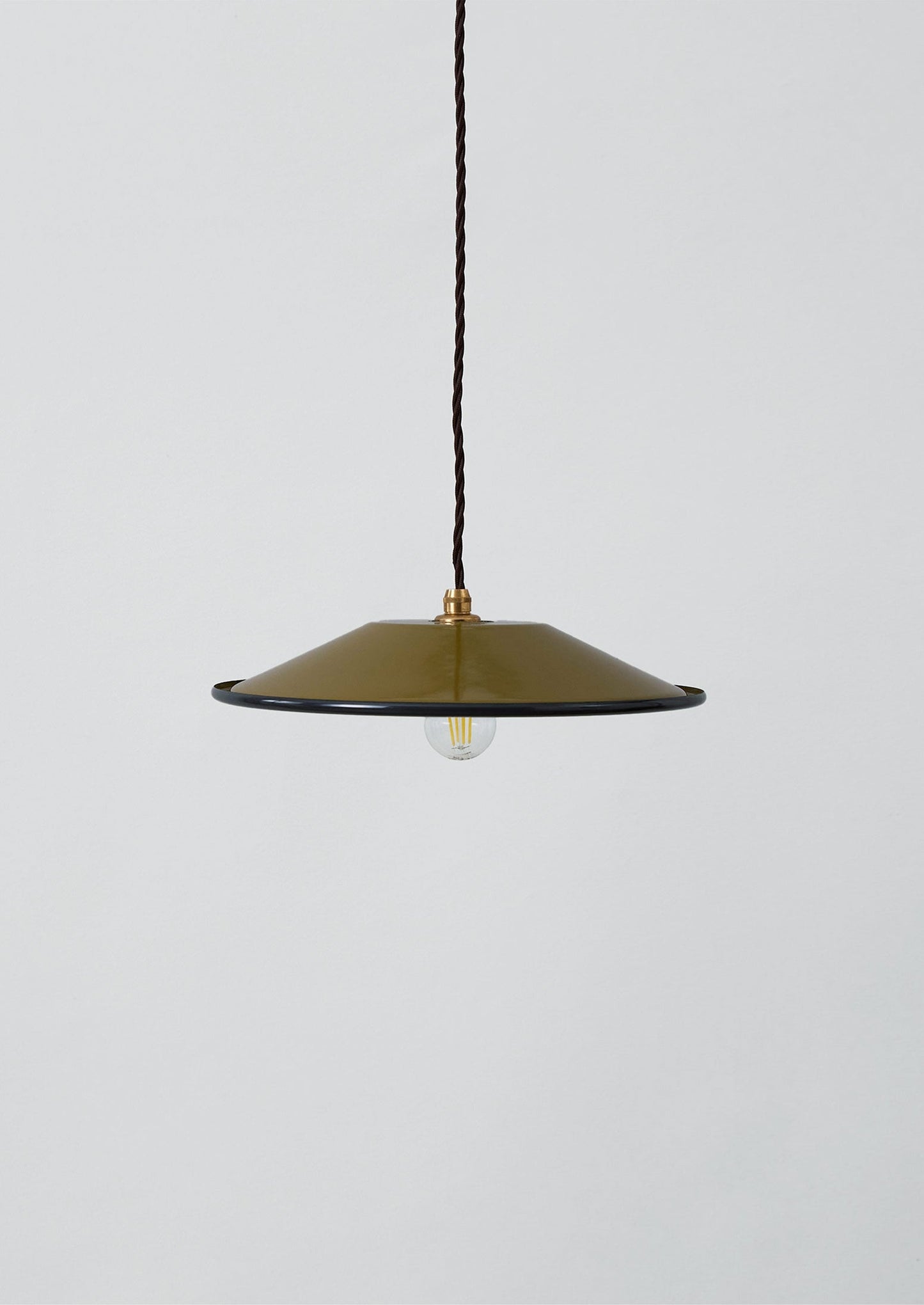 Paralume per lampada a sospensione in smalto | Oliva