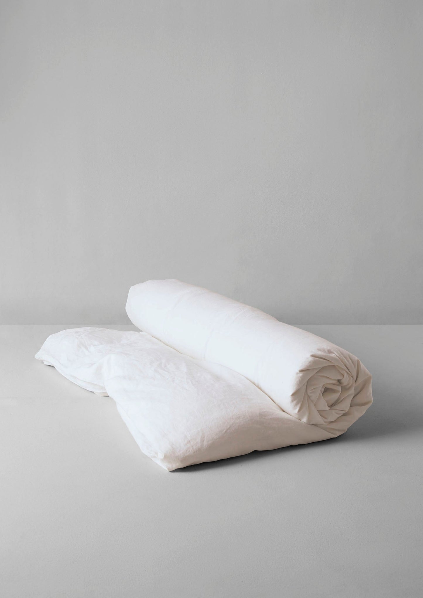 Copripiumino in lino e cotone lavato USA | Ecru