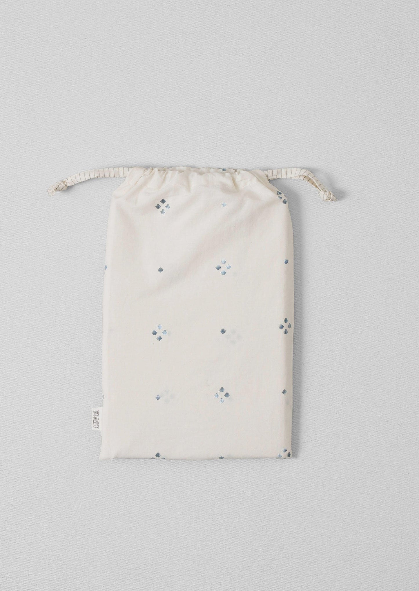 Set di federe con stampa Rowan Housewife | Ecru/Blu tenue