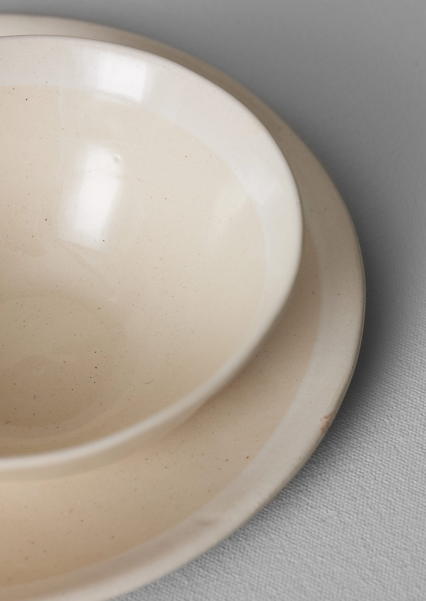 Piatto da portata Wonki Ware White Wash | Naturale/Bianco