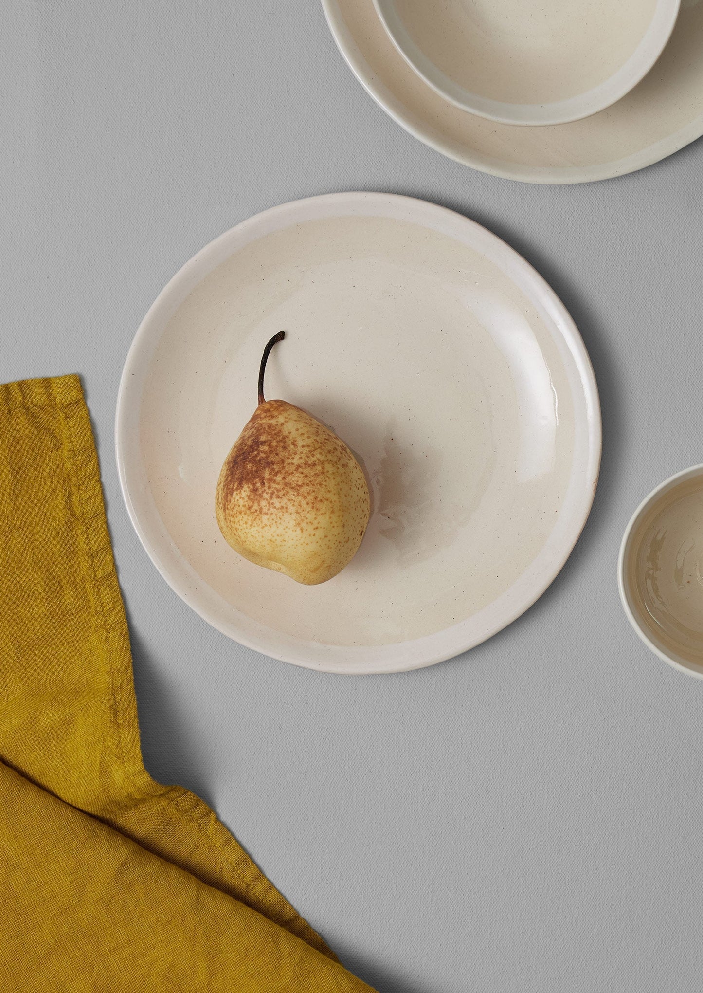Piatto da portata Wonki Ware White Wash | Naturale/Bianco