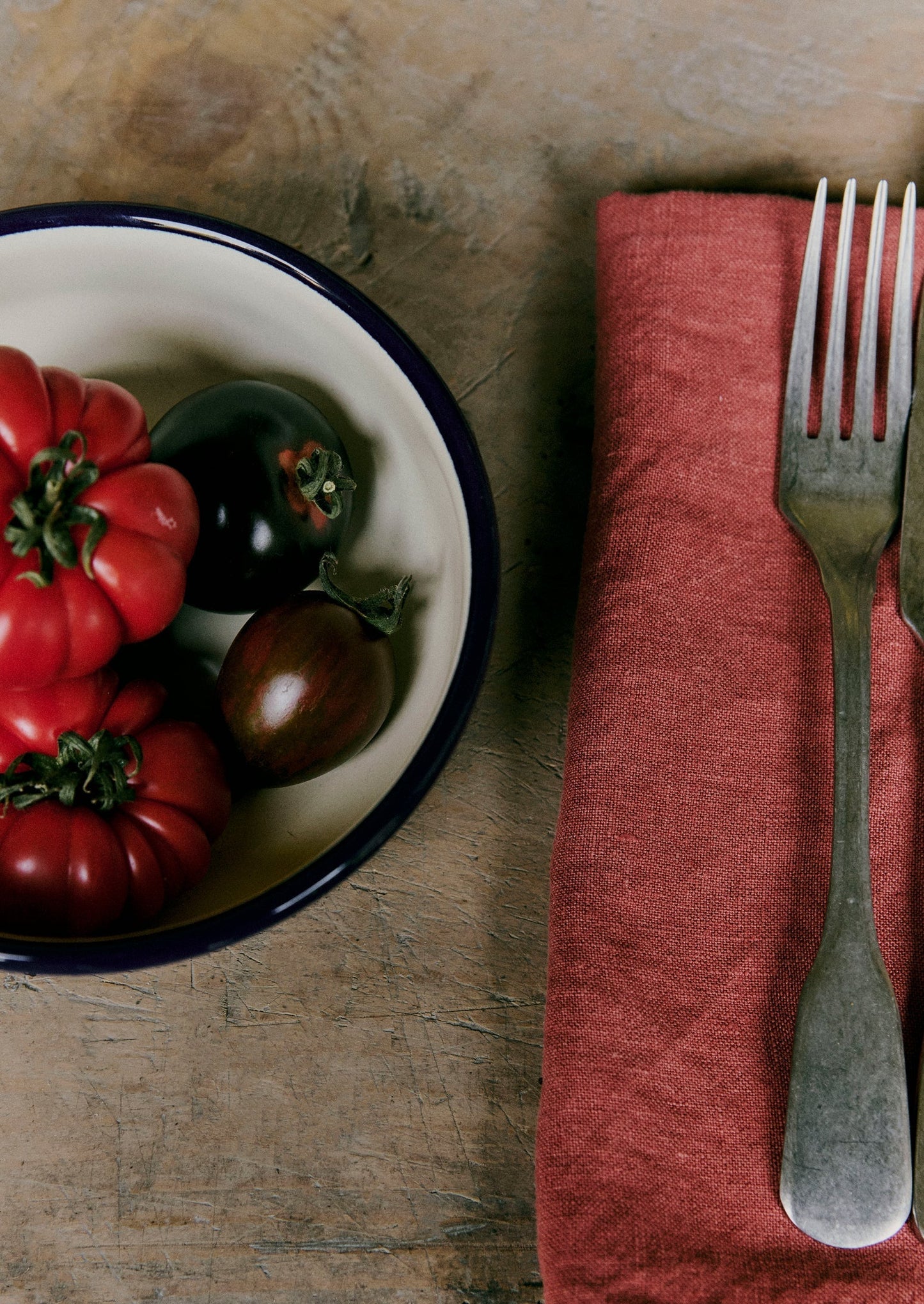 Tovagliolo in lino lavato | Argilla rossa