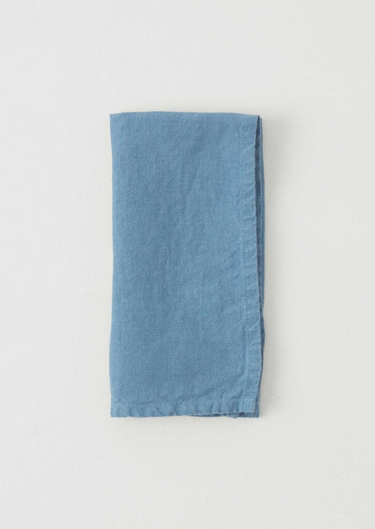 Tovagliolo in lino lavato | Fjord Blue