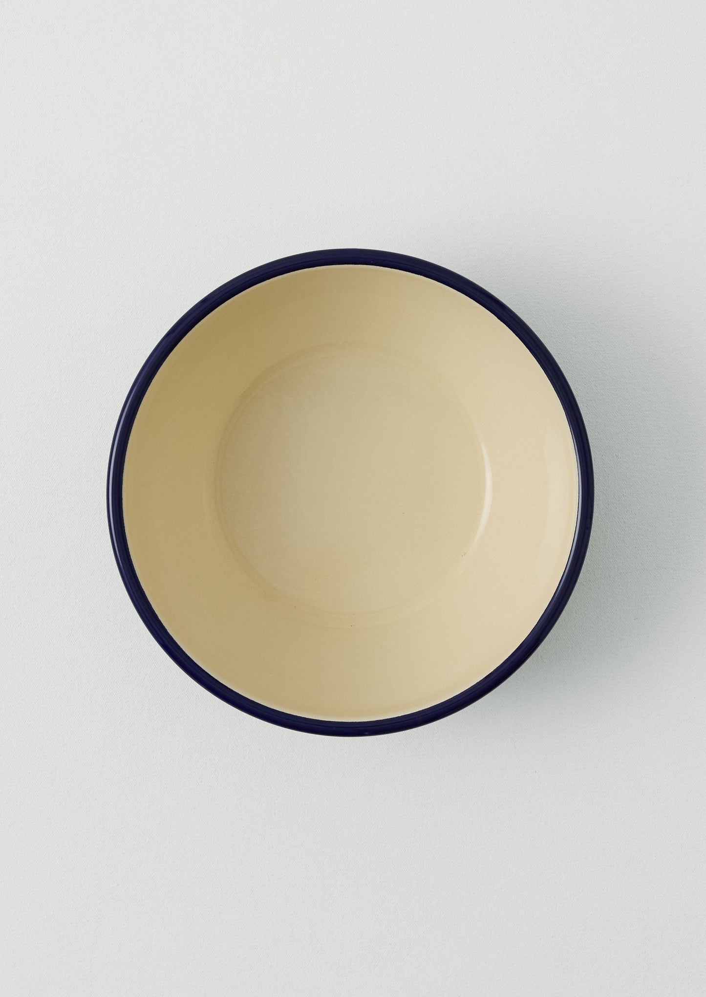 Insalatiera smaltata | Crema/Blu