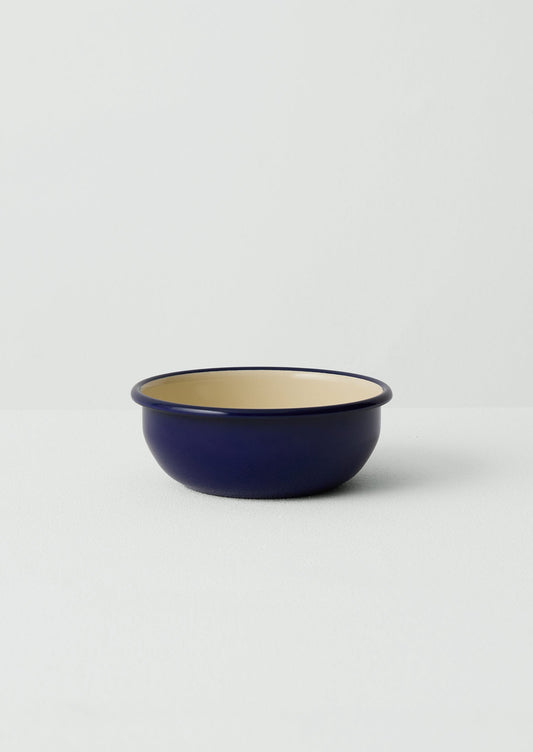Ciotola da picnic smaltata | Crema/Blu